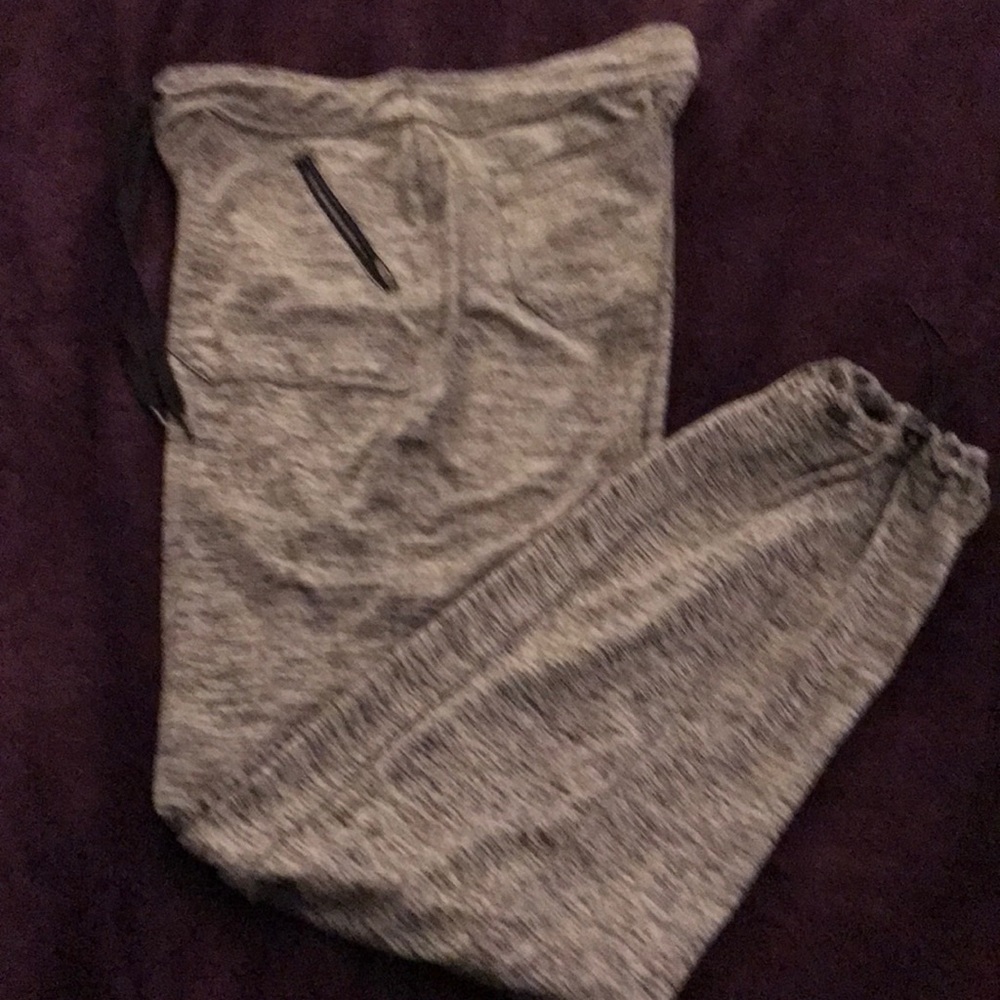 Gray and black Tex gear loose fitting sweats